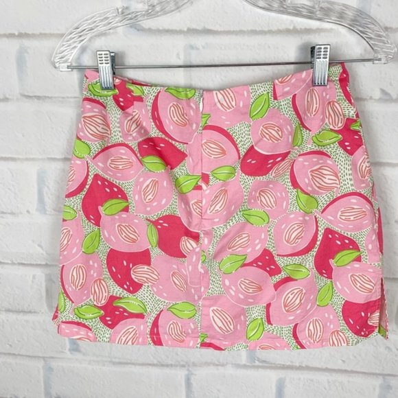 Vintage Lilly Pulitzer Pink Skort Fruit Print 2 - Picture 4 of 7